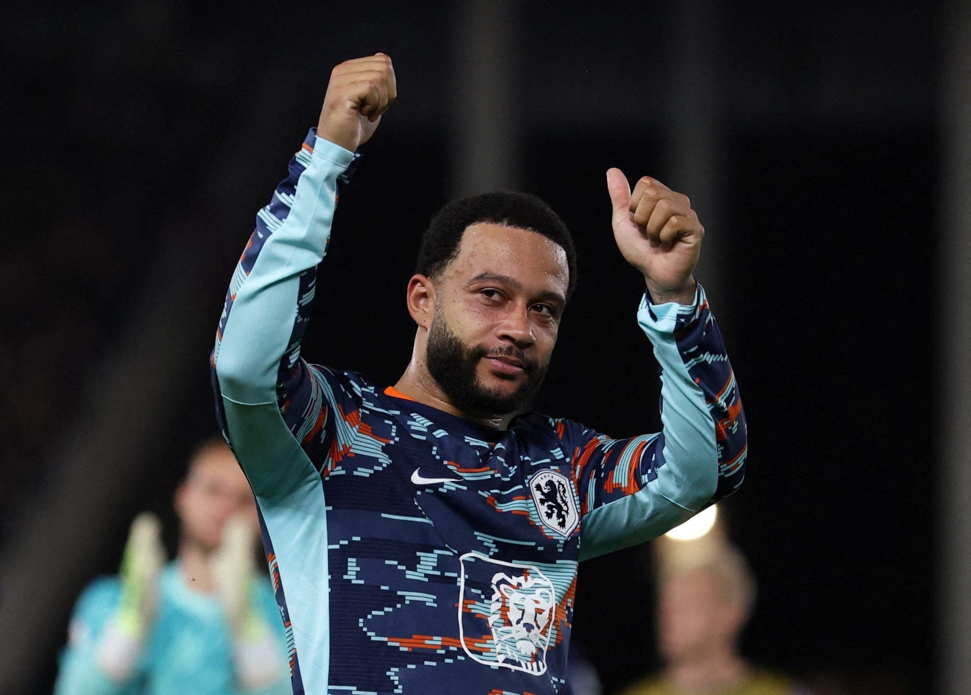 Memphis Depay com a seleção da Holanda