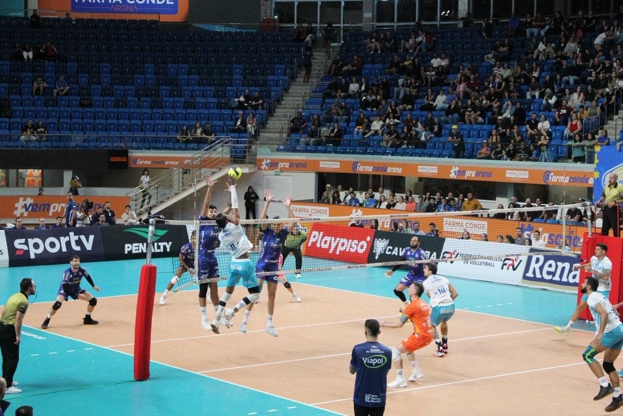 Vôlei São José perde para o Vôlei Renata no primeiro jogo da semifinal do Campeonato Paulista