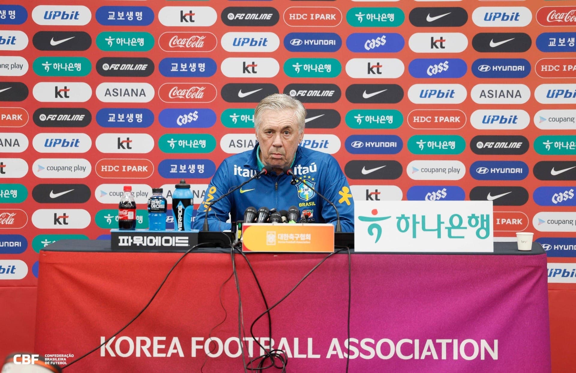 Carlo Ancelotti, técnico do Brasil