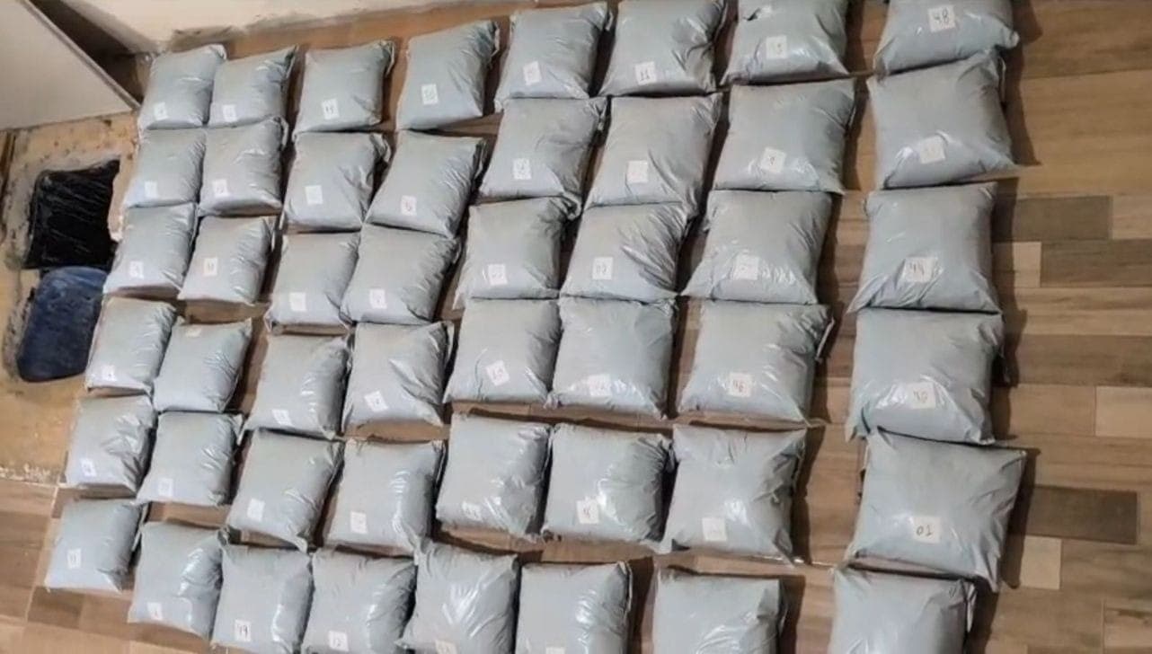 Os 50 kg das drogas foram apreendidos