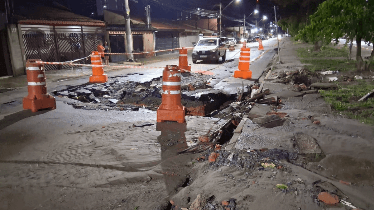 Chuva causa estrago e deixa 10 casas alagadas em Taubaté