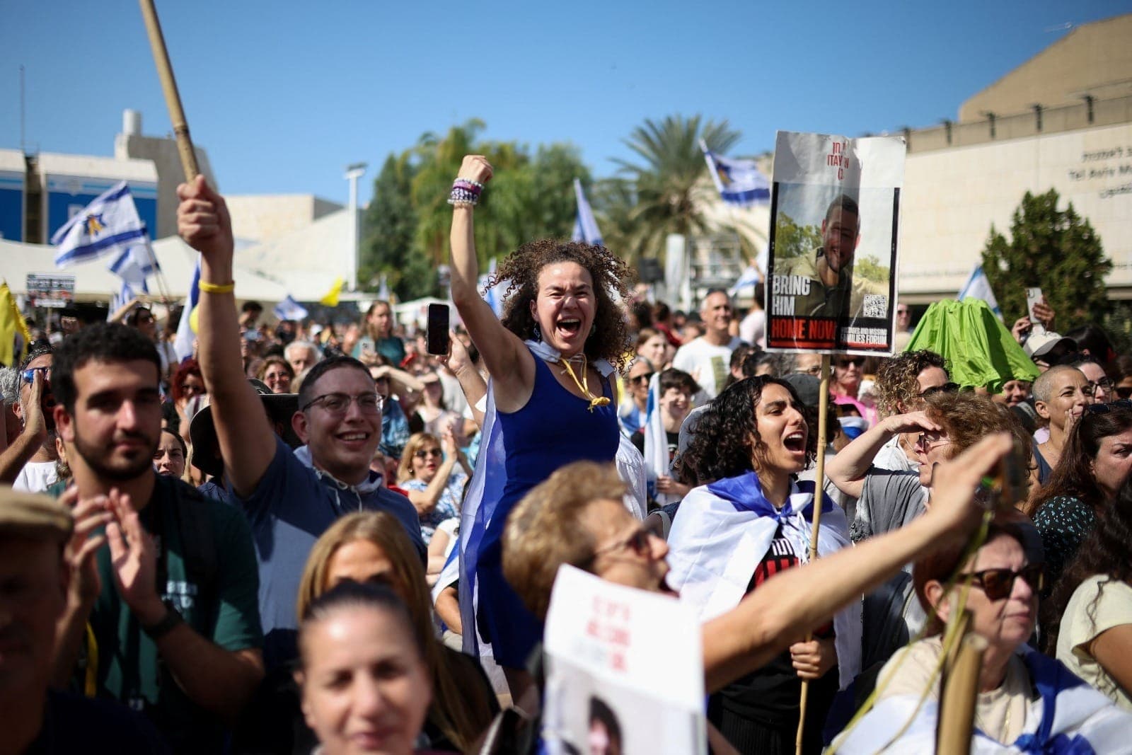 Protestos em Israel para libertação de reféns