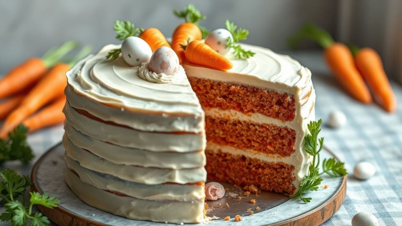 Bolo de cenoura americano