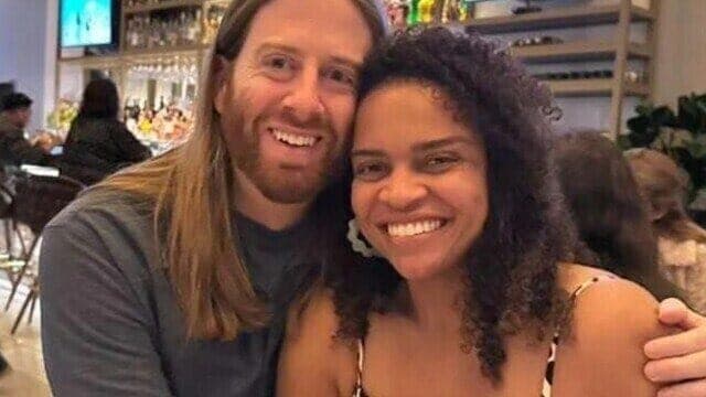 Cineasta Bárbara Marques e o marido americano