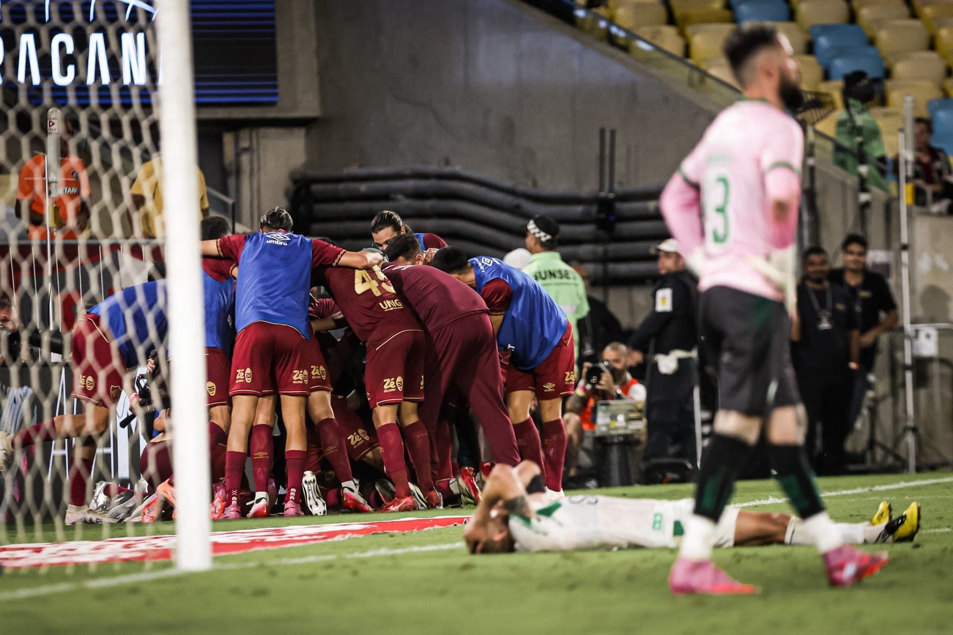 Jandrei no jogo contra o Fluminense