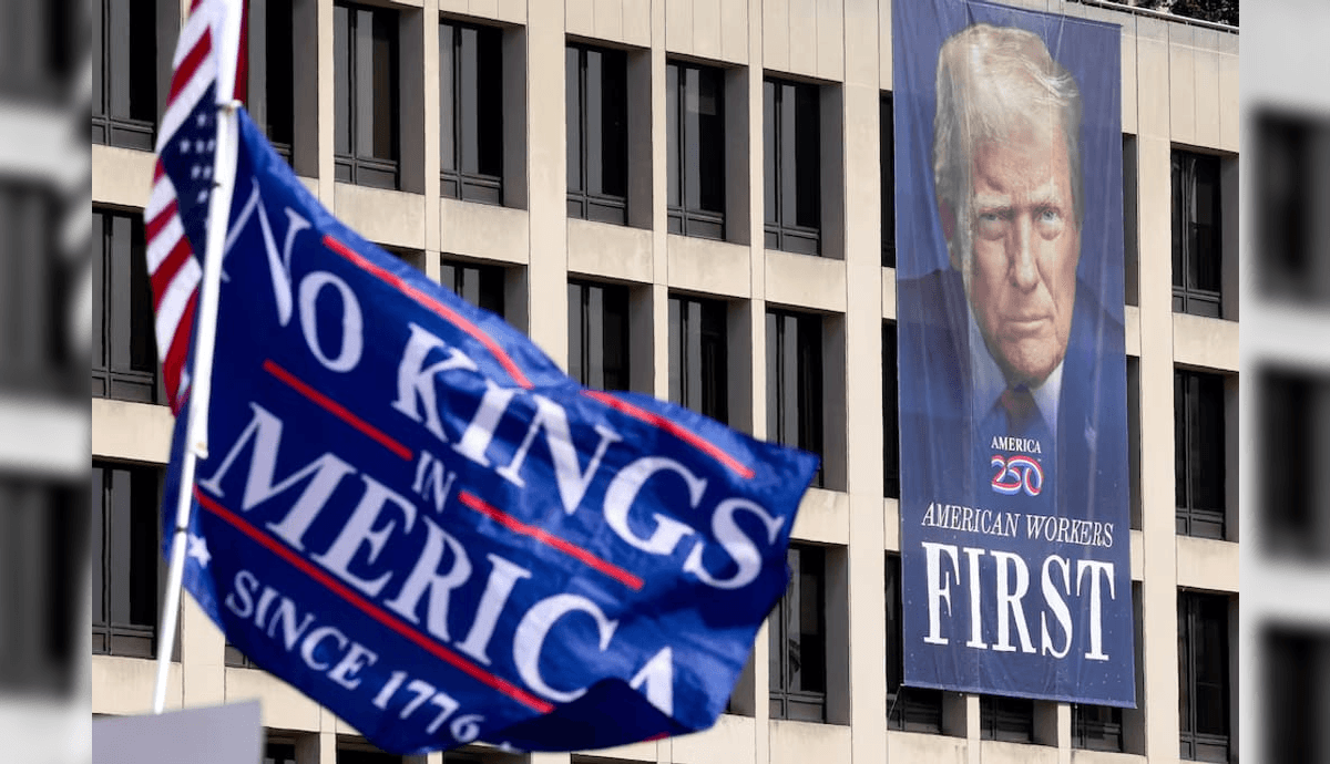 Protesto "No Kings" contra Trump