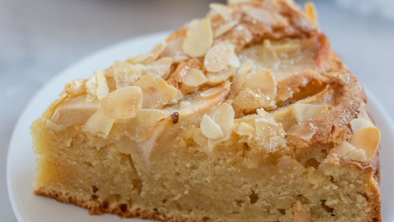 Bolo de amêndoas vegetariano