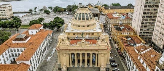 Foto área do Palácio Tiradentes 