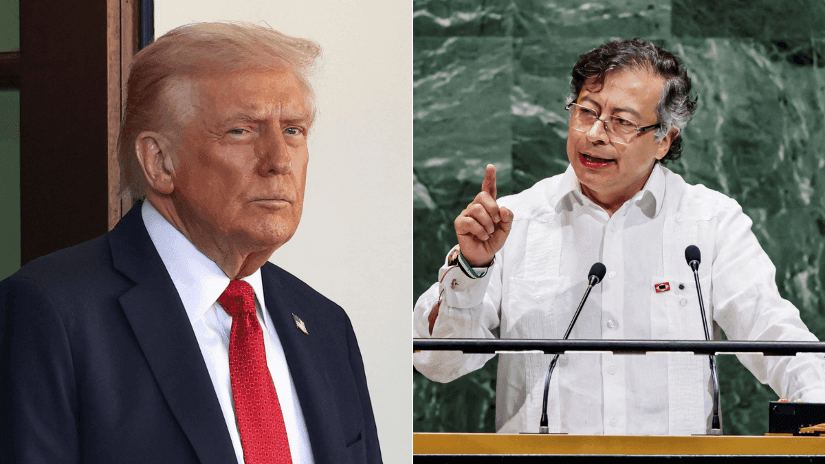Donald Trump e Gustavo Petro 