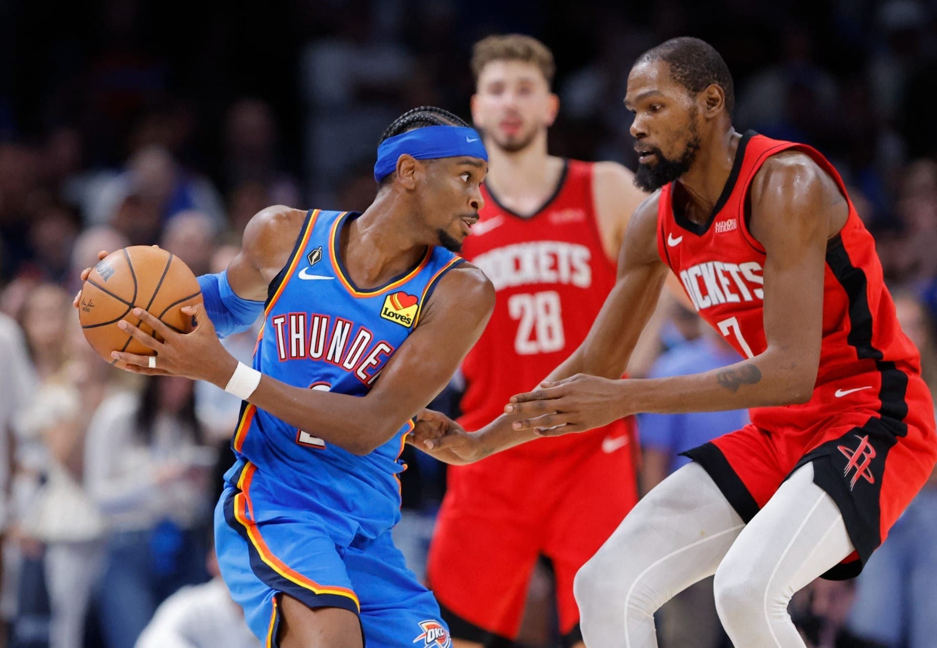  Shai Gilgeous-Alexander e Kevin Durant
