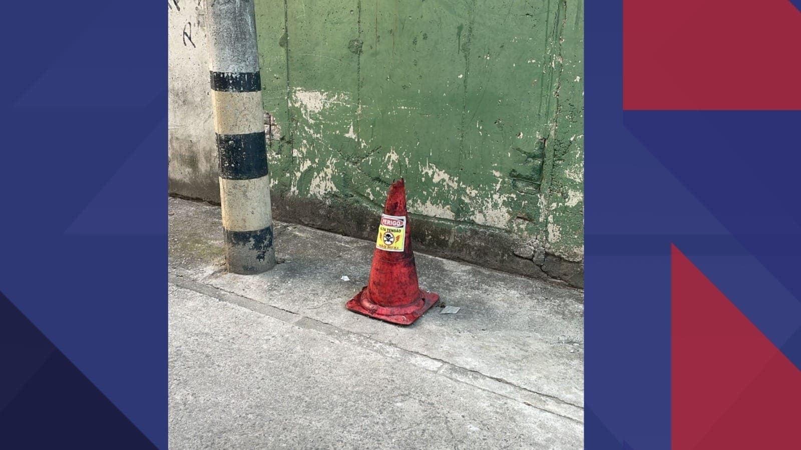 Cone com granda na Ilha do Governador