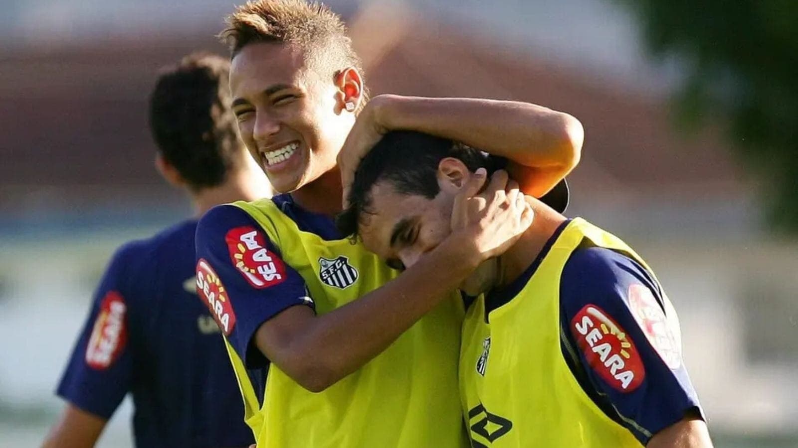 Neymar e Maikon Leite, pelo Santos