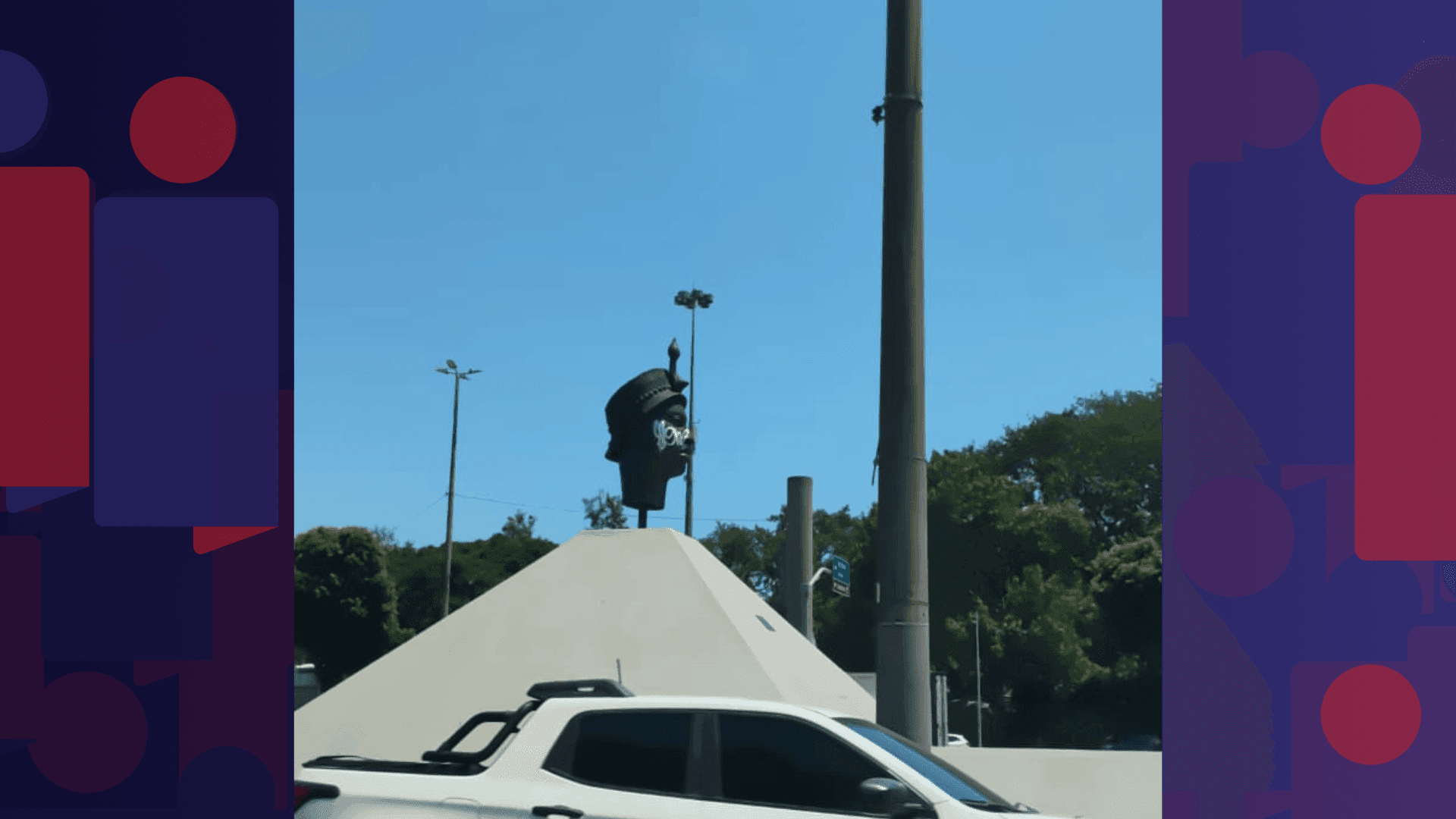 Monumento do Zumbi dos Palmares pichado