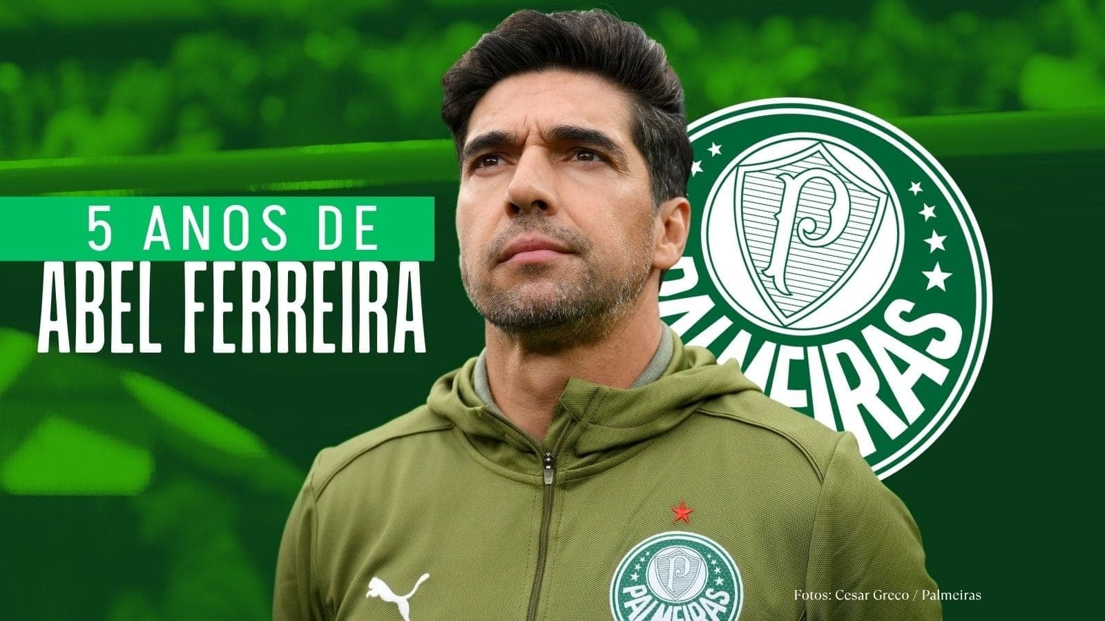 Abel Ferreira completa 5 anos no Palmeiras