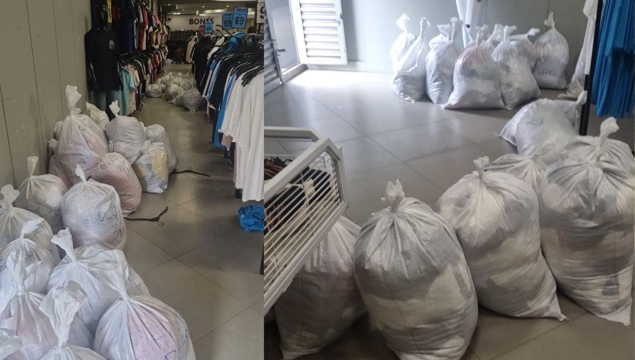Peças apreendidas