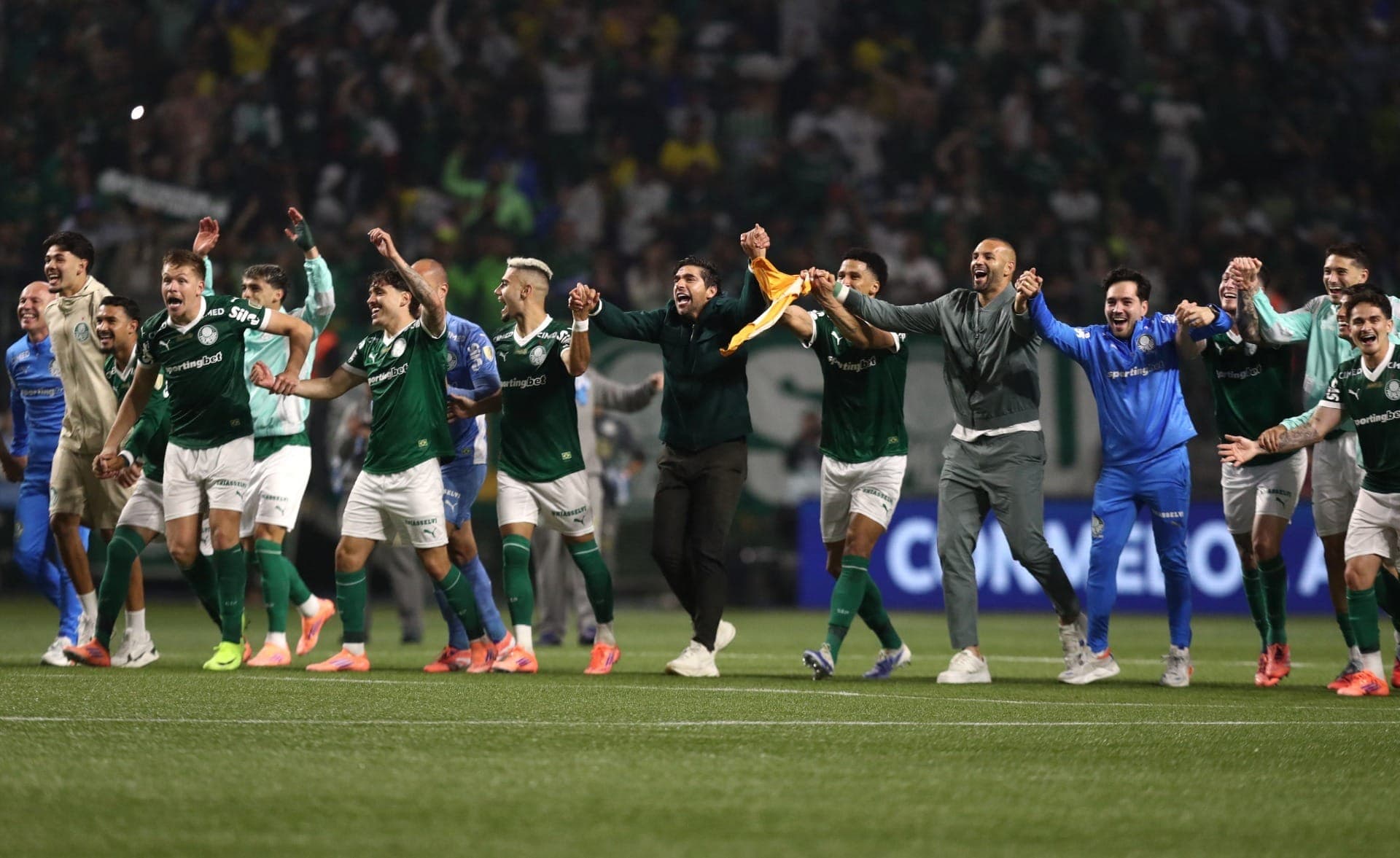Palmeiras comemora vaga na final