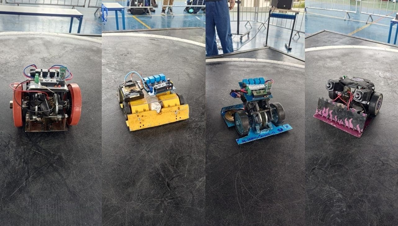 Robôs desenvolvidos pelos alunos
