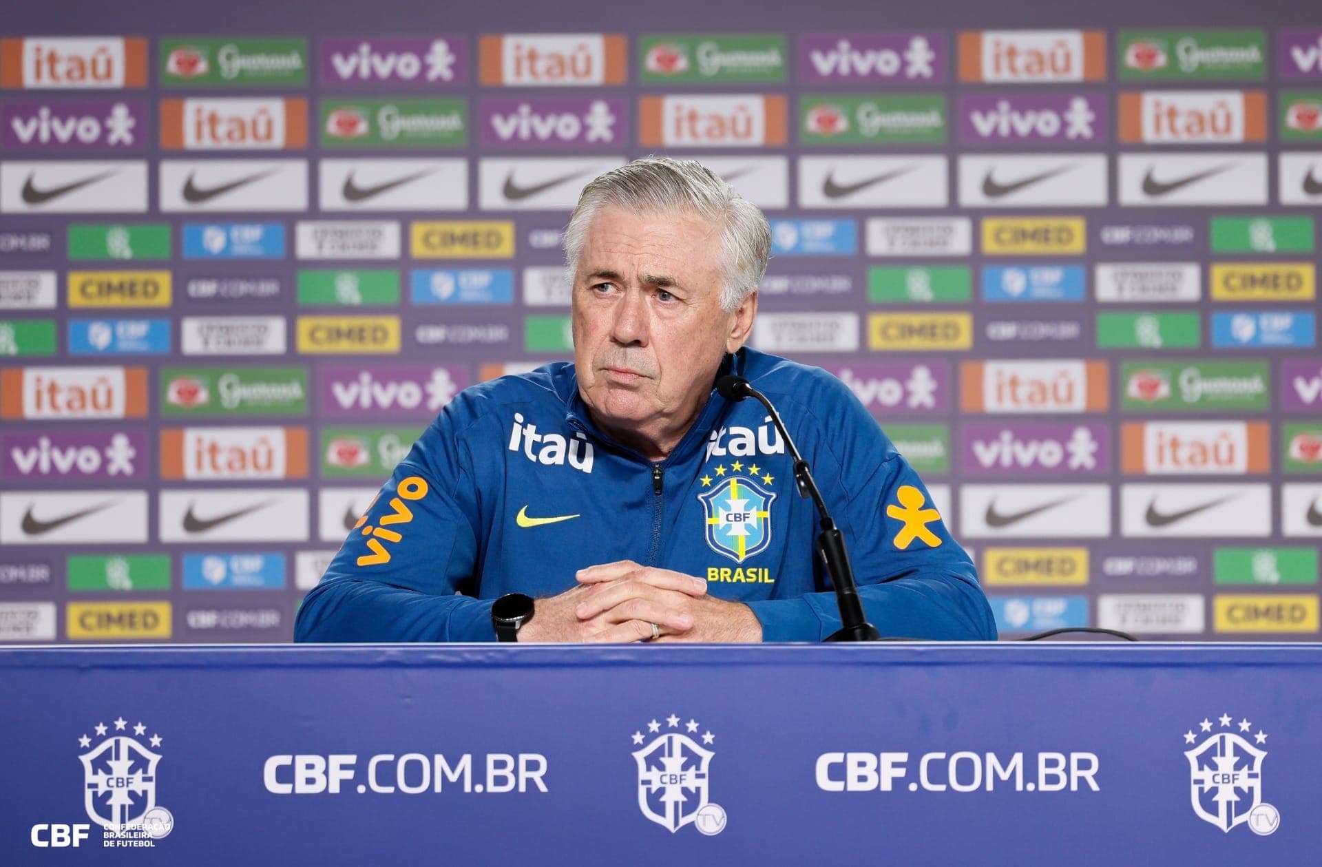 Carlo Ancelotti, técnico da Seleção