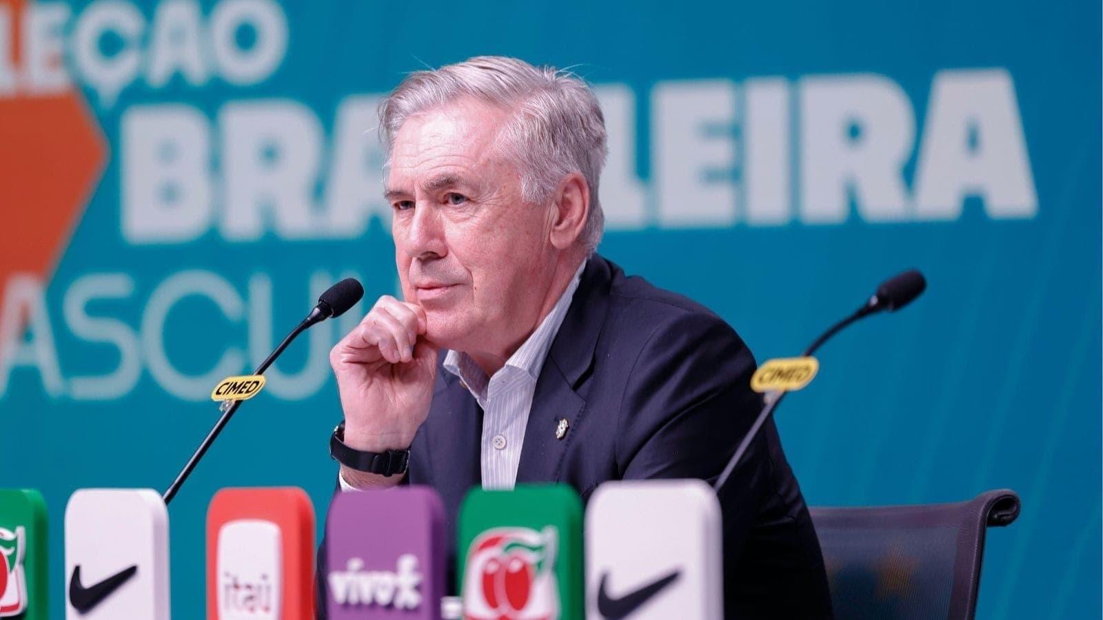 Carlo Ancelotti, técnico da Seleção