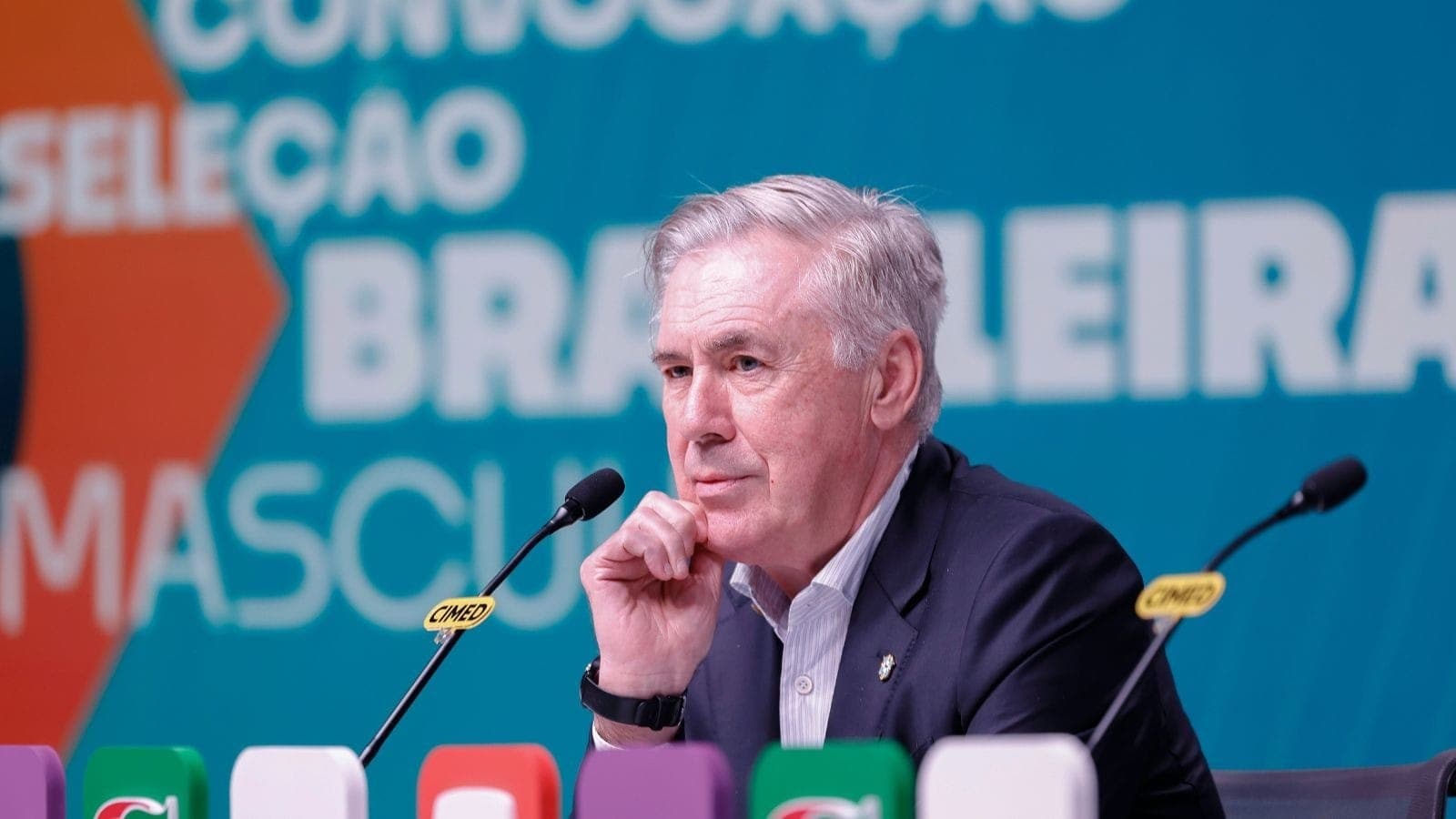 Carlo Ancelotti, técnico da Seleção Brasileira