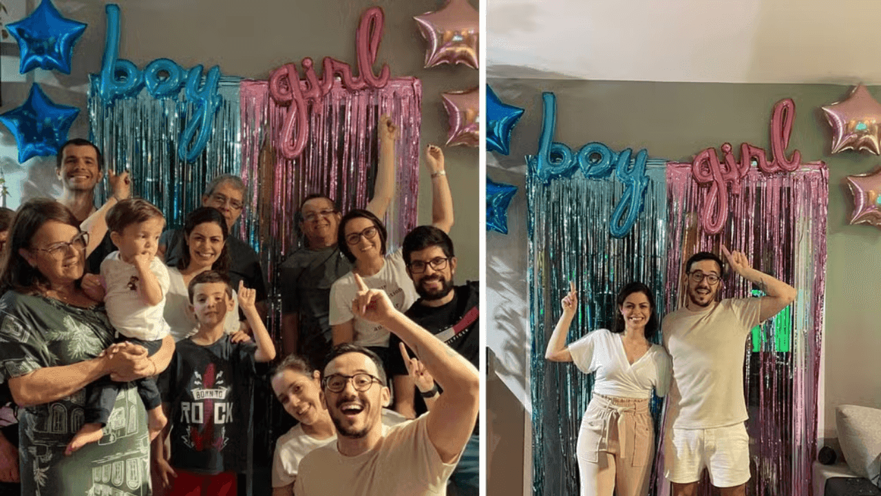 Casal faz chá revelação usando Alexa