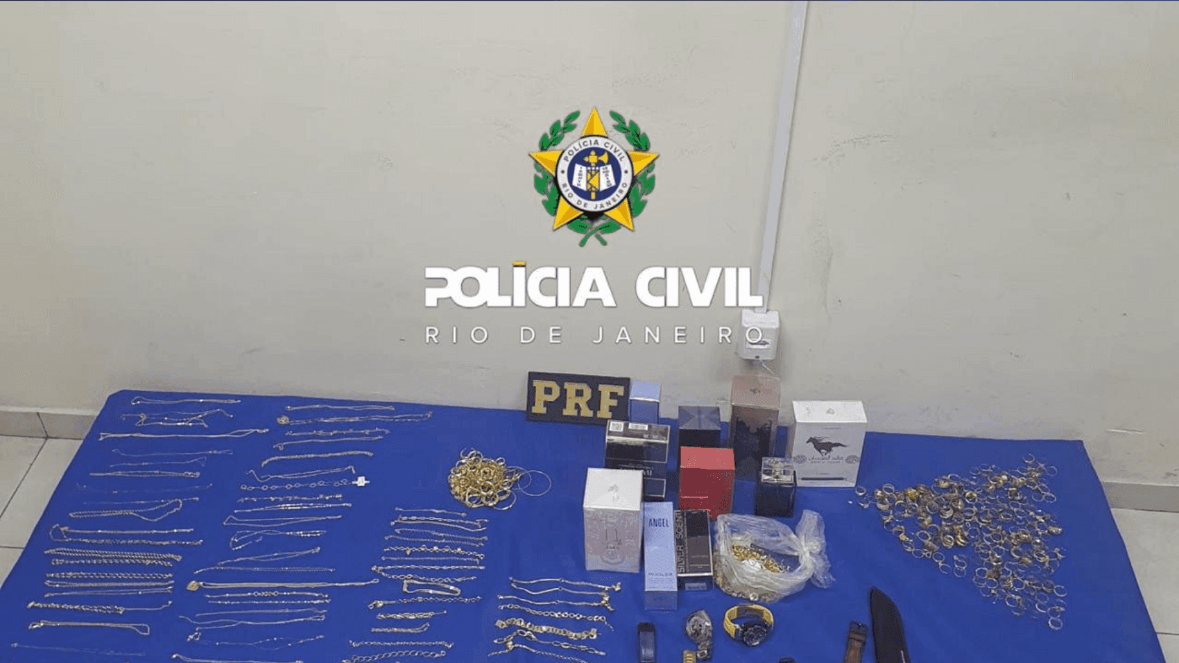 Itens apreendidos na operação Atena