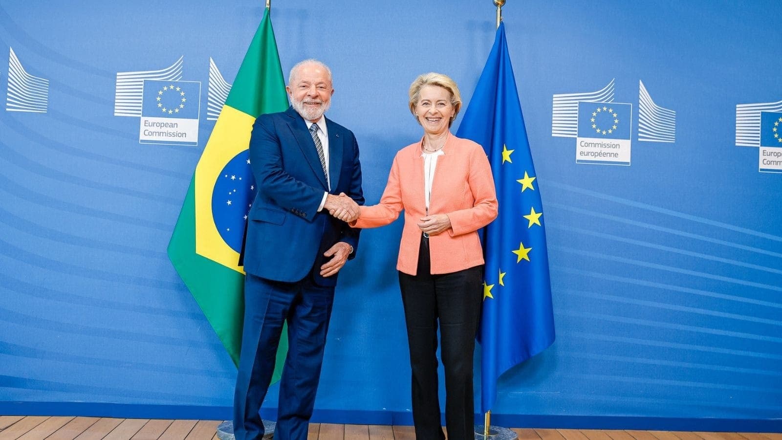 Lula e Ursula von der Leyen