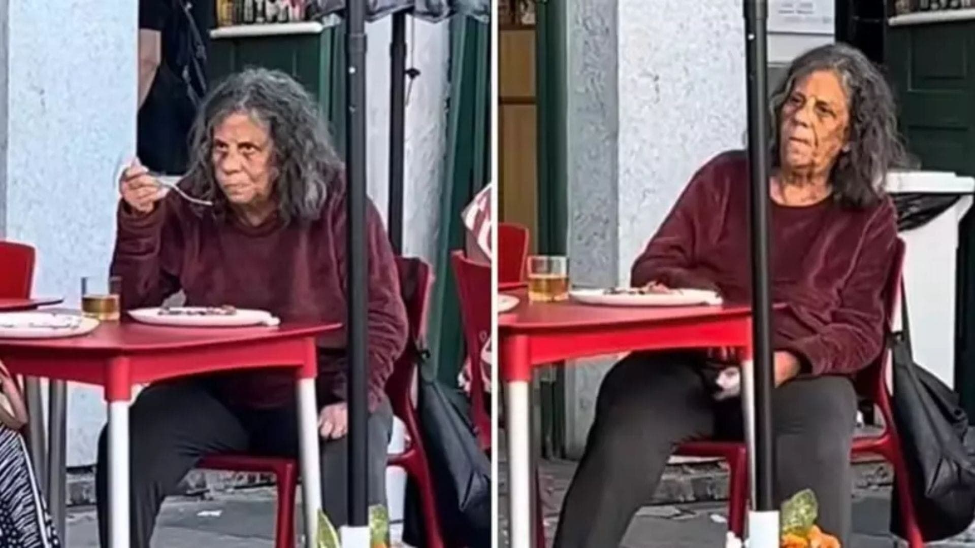 Maria Gladys foi vista almoçando no RJ