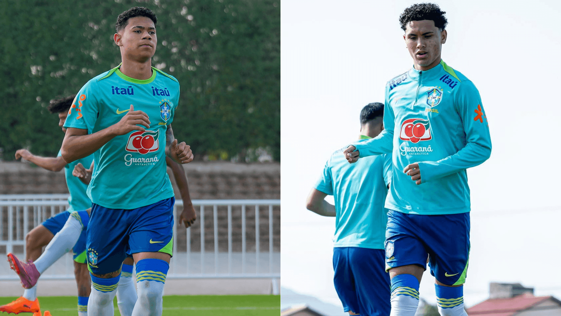 Pacheco, do Palmeiras, e Ângelo, do São Paulo