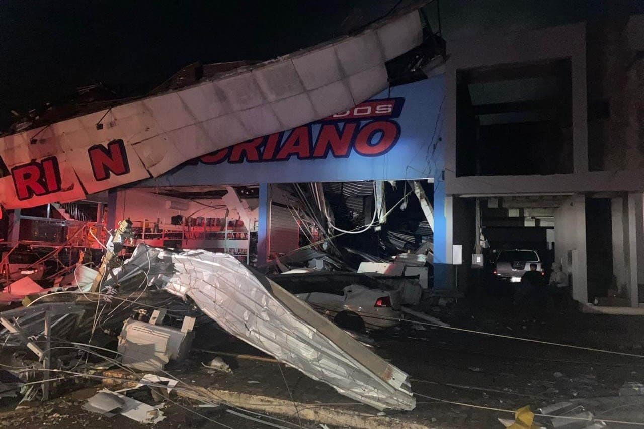Destruição em Rio Bonito do Iguaçu e região após tornado
