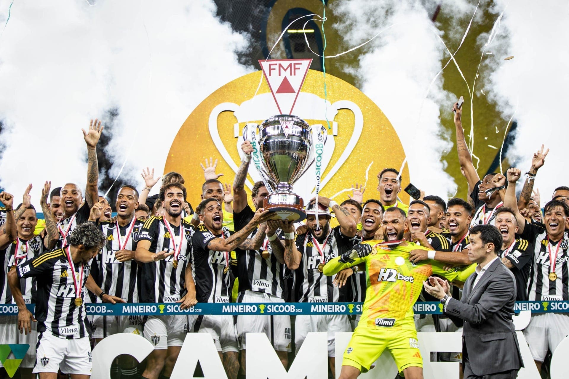 Atlético-MG comemora título mineiro em 2025