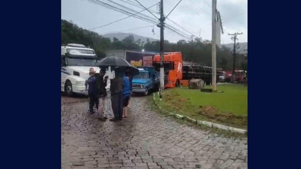 Manifestação de caminhoneiros 