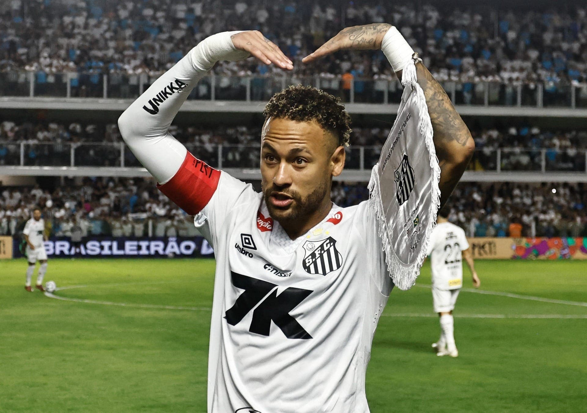 Neymar, atacante do Santos