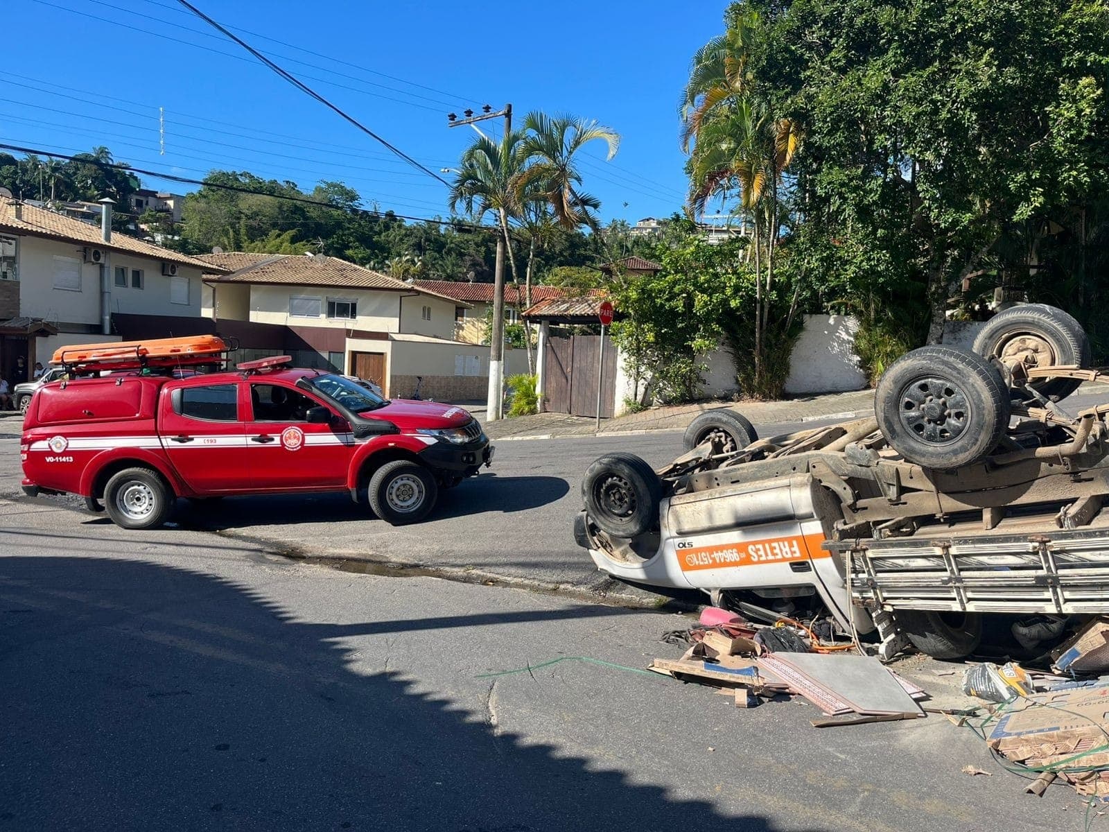 Ocorrência na avenida dos Bandeirantes