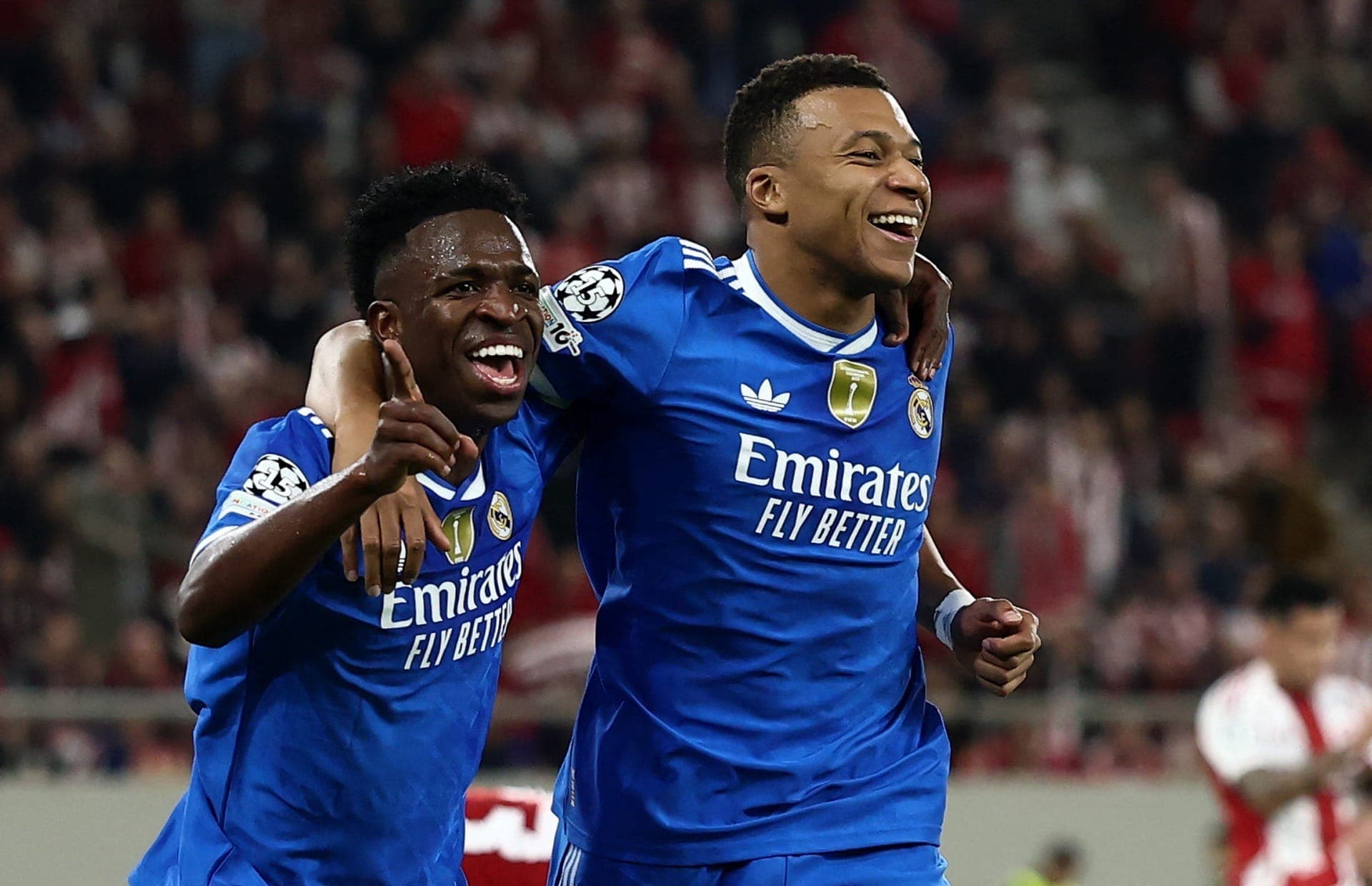 Vini Jr. deu duas assistências para Mbappé