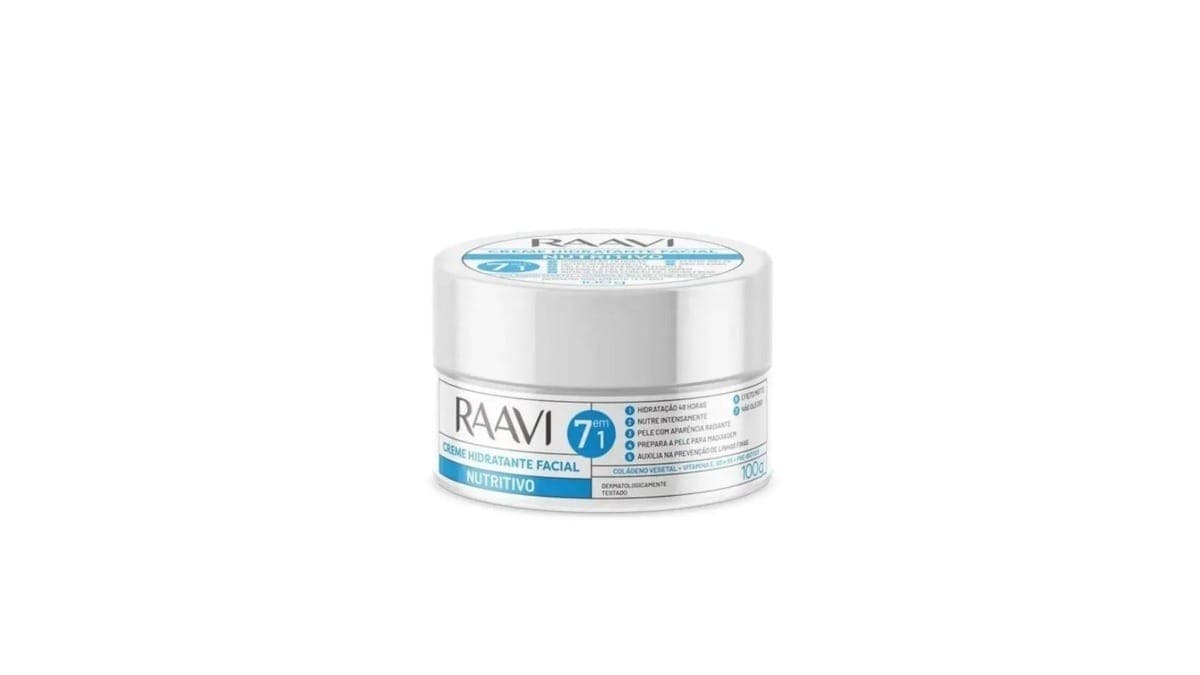 Raavi Creme Hidratante Facial Nutritivo 100g