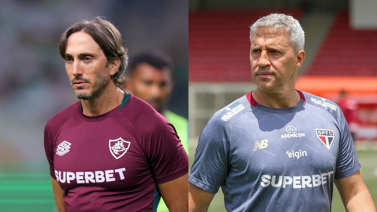 Zubeldía (Fluminense) e Crespo (São Paulo)