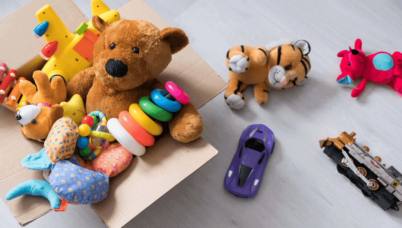 Arrecadação de brinquedos 