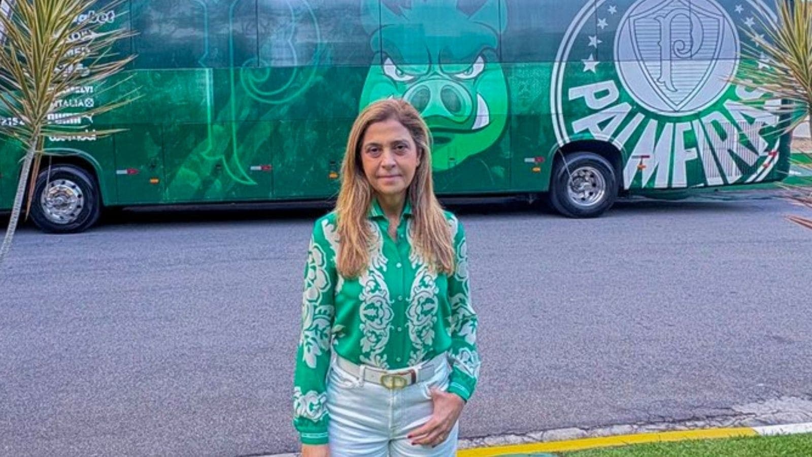 Leila Pereira, presidente do Palmeiras
