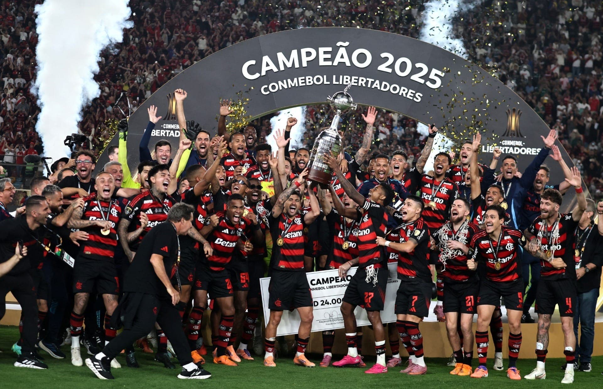 Flamengo campeão da Libertadores em 2025