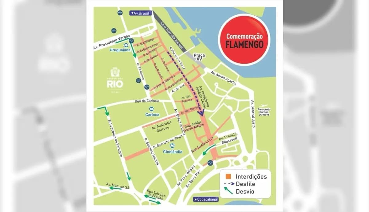 Mapa do Flamengo