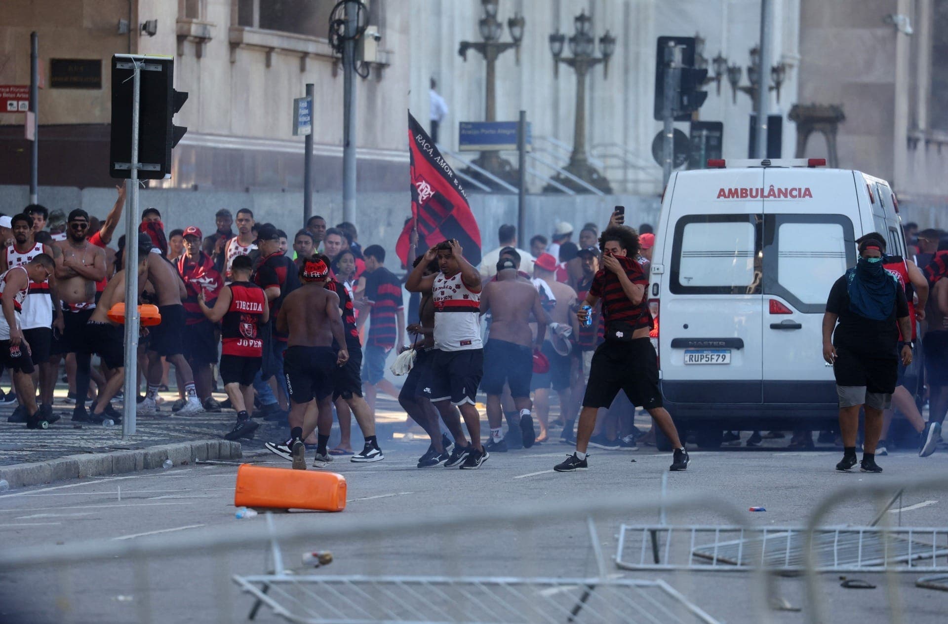 Flamengo confusão festa