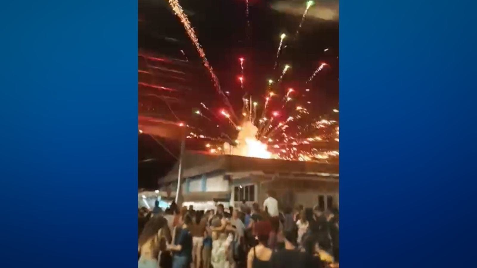 Fogos de artifício em Estação (RS)
