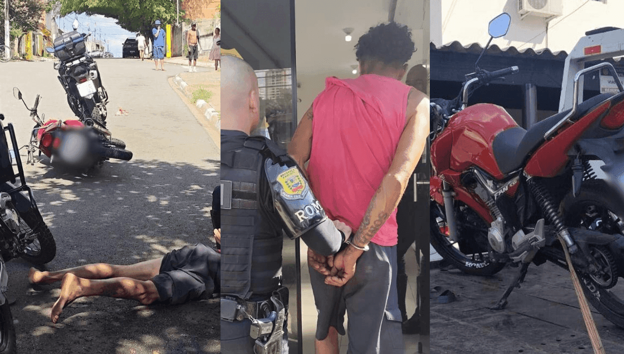 O motociclista desobedeceu a ordem de parada