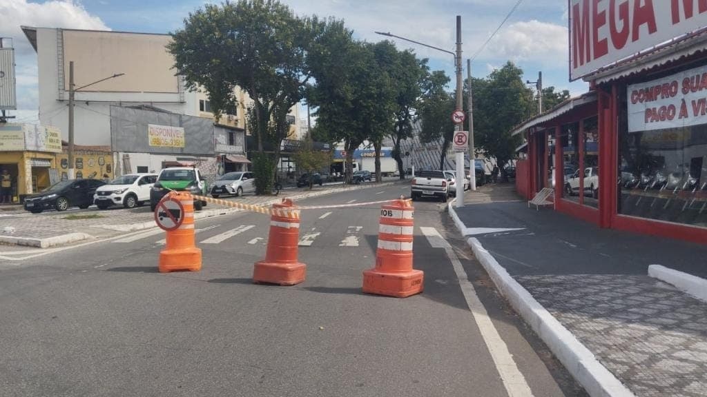 Avenida Juca Esteves em Taubaté é parcialmente interditada 
