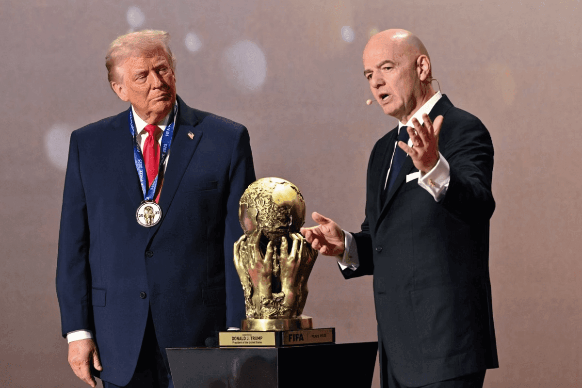 Presidente Trump é coroado com o primeiro “prêmio da paz” criado pela Fifa
