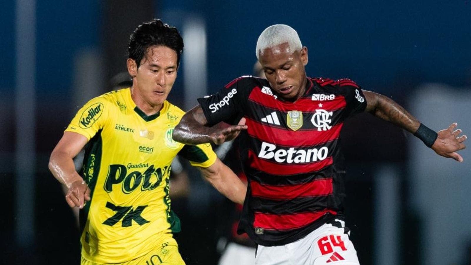 Chico Kim e Wallace Yan em Mirassol x Flamengo