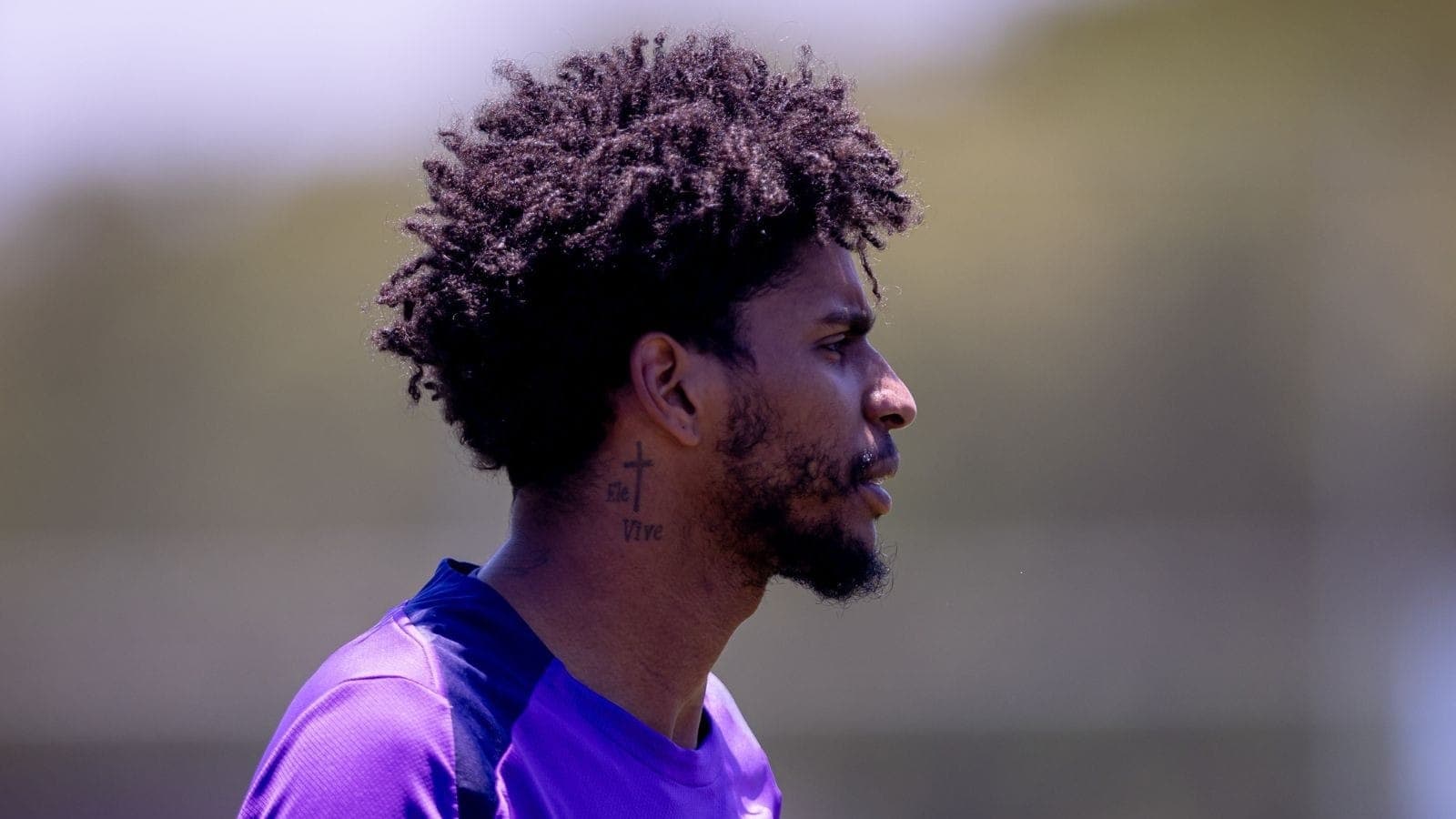 Hugo Souza durante treino do Corinthians