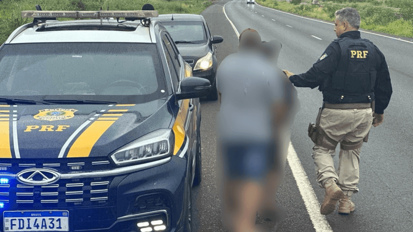 O indivíduo foi abordado na região de Rio Preto