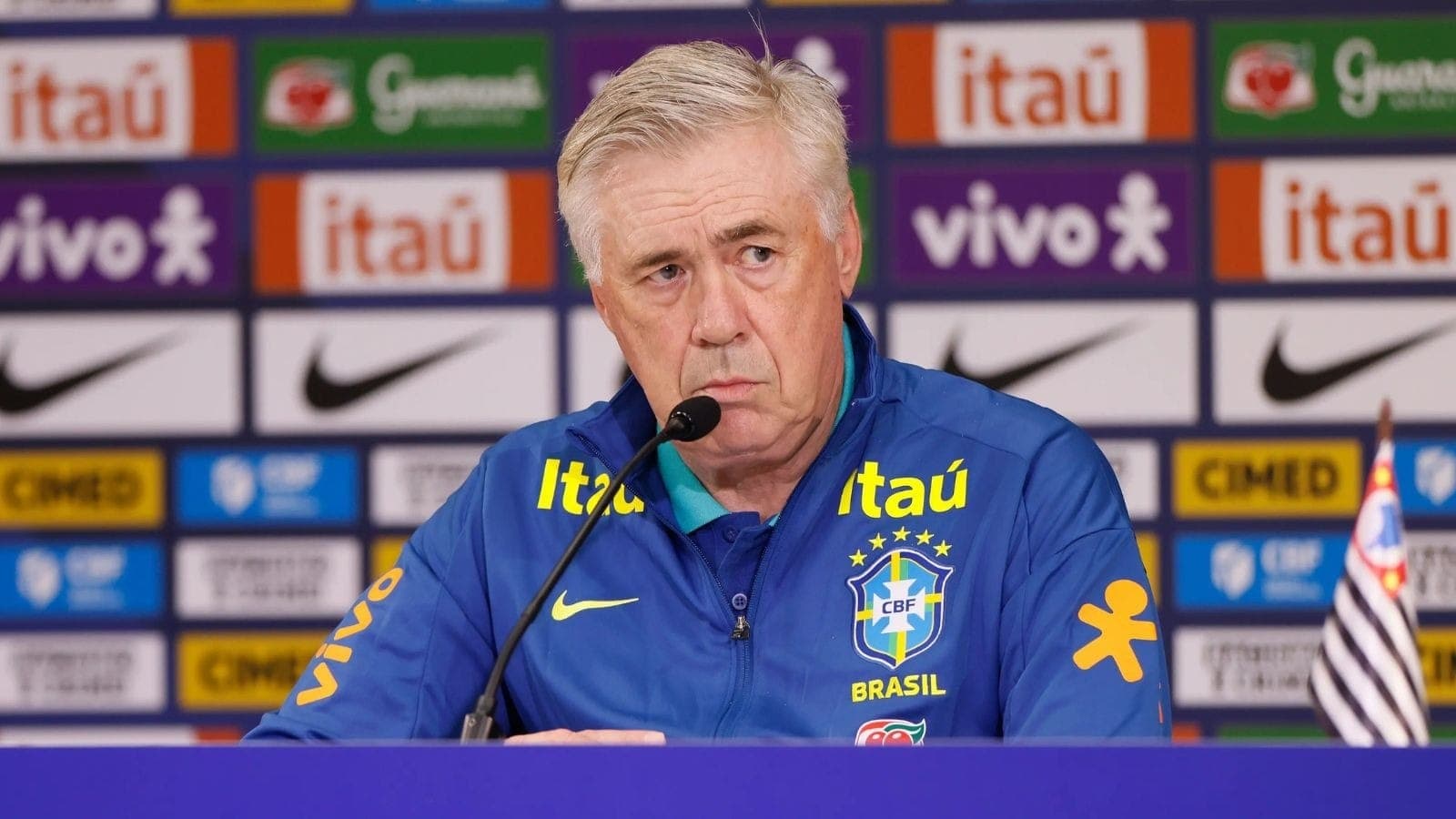 Carlo Ancelotti, treinador da Seleção Brasileira